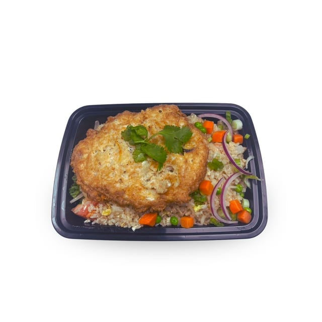 Crab Meat Omelet Fried Rice.