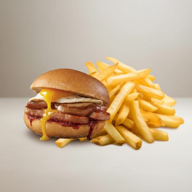 Spam and Egg Sandwich.