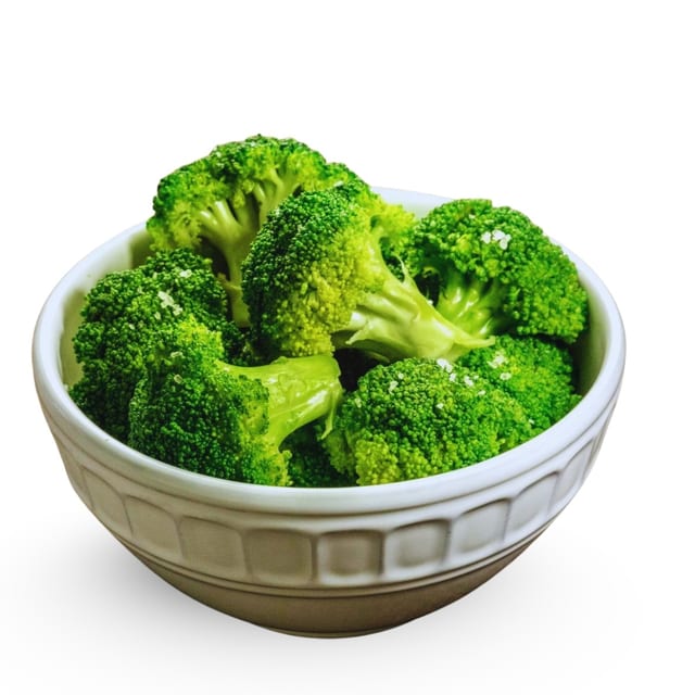 Steamed Broccoli.