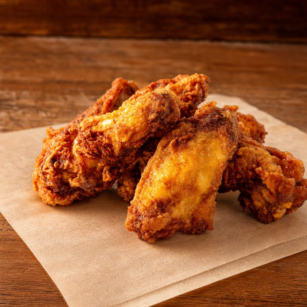 Hard Fried Wings.