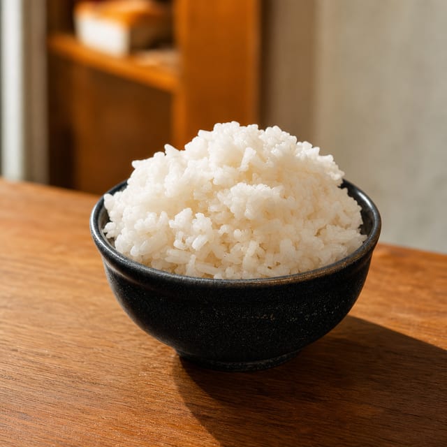 Steamed Rice.