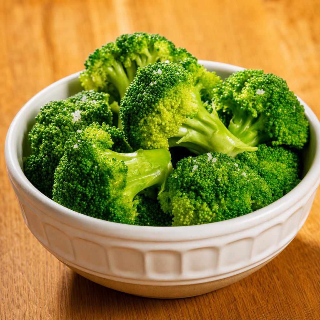 Steamed Broccoli.