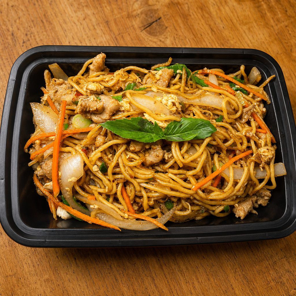 Spicy Basil Pasta.