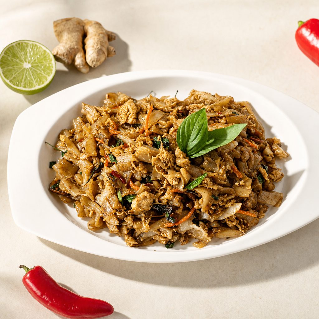 Pad Kee Mao (Drunken Noodles).