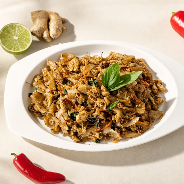 Pad Kee Mao (Drunken Noodles).